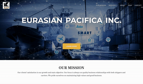 Eurasian Pacifica Inc. Website